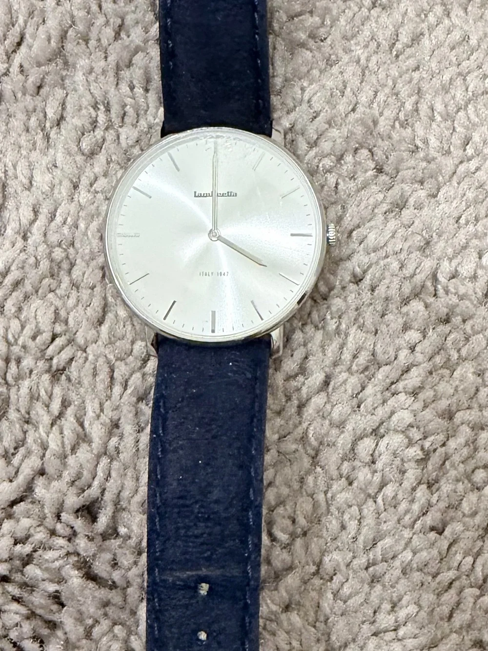 Lambretta Women’s Silver Dial Watch with Navy Strap
